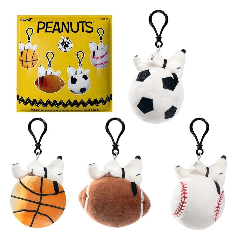 Peanuts Plush Keychains – Super Duper Wave 1A Display of 12 3