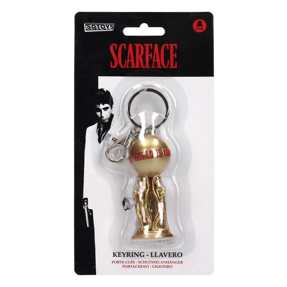 Scarface Keychain – The World Is Yours 2 cm 4