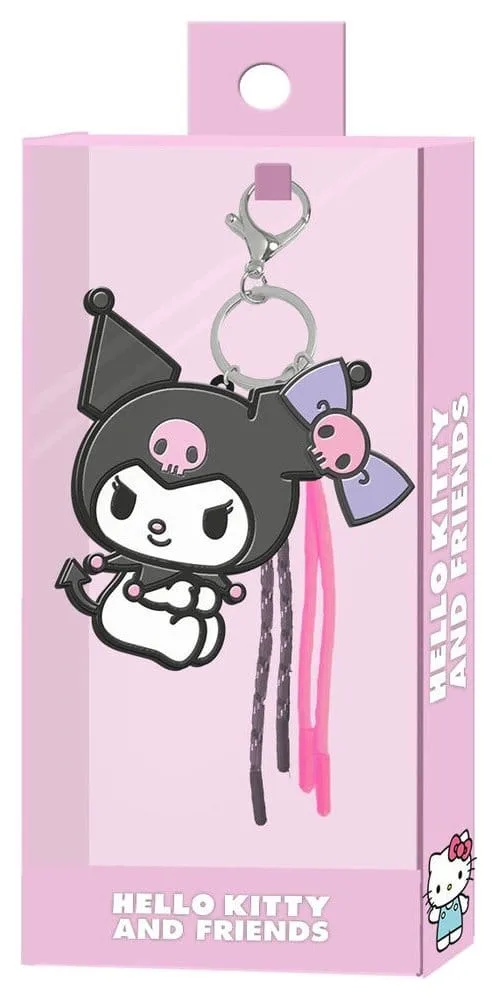 Sanrio Charm Keyring – Kuromi Face