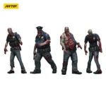 Zombie Dark Source Action Figures – Male Police 4-Pack 8 cm 8