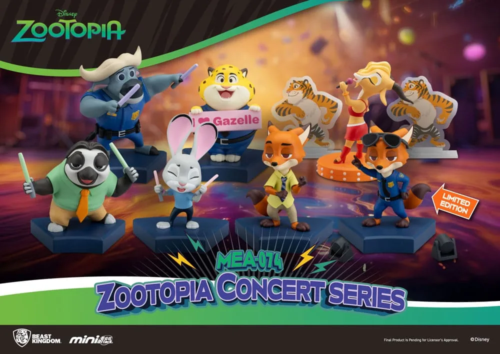 Zootopia minifiguren – Concert blind box assortiment 6 stuks 8 cm 22