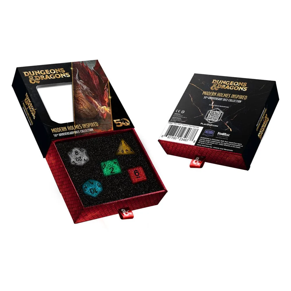 Dungeons & Dragons Dice Set – 50th Anniversary Modern Holmes