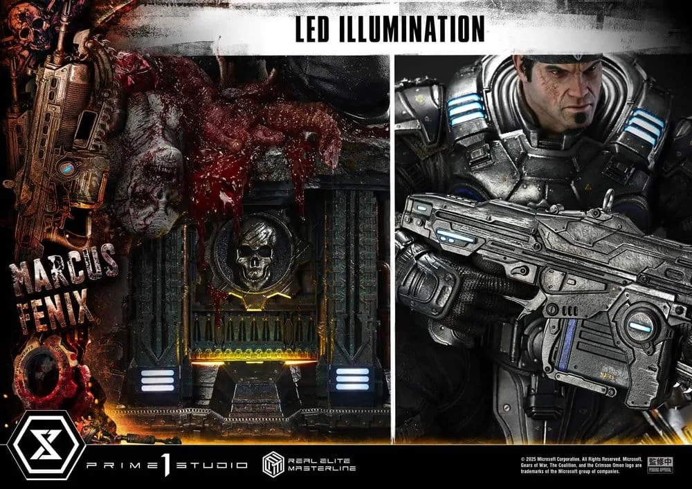 Gears of War Reloaded Statue – Marcus Fenix Ultimate 97 cm 7