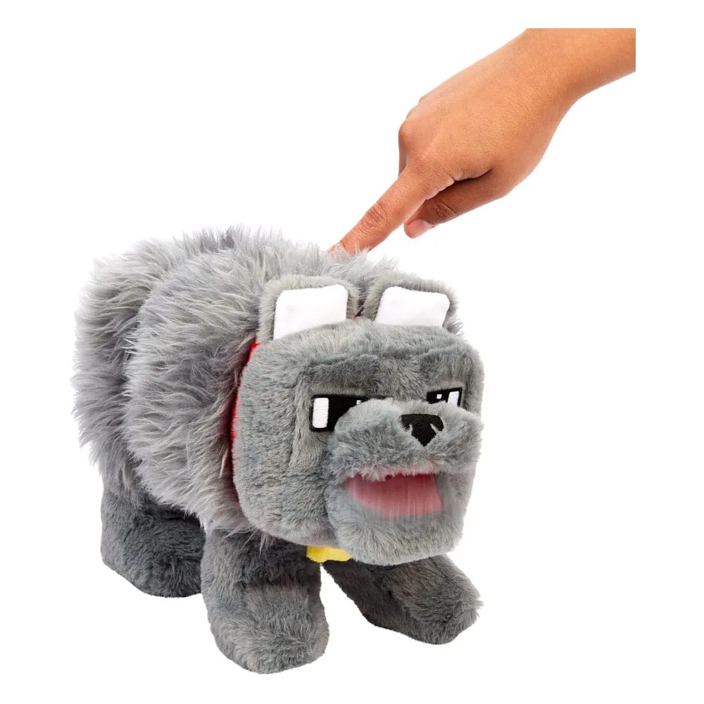 A Minecraft Movie Plush – Dennis the Wolf with Sound 20 cm 3