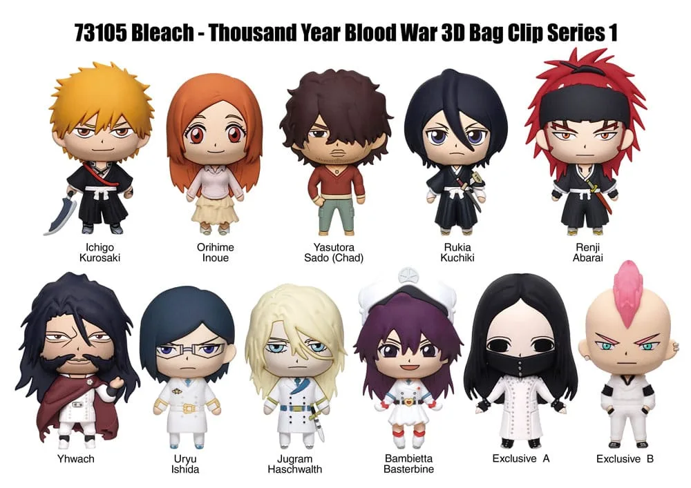 Bleach Thousand-Year Blood War Bag Clips – Series 1 Display of 24 3