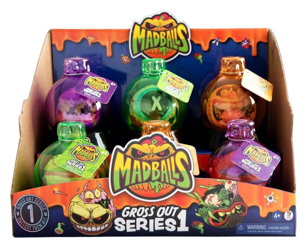 Mad Balls Bouncy Balls – Gross Out Series 1 Assortment of 12
