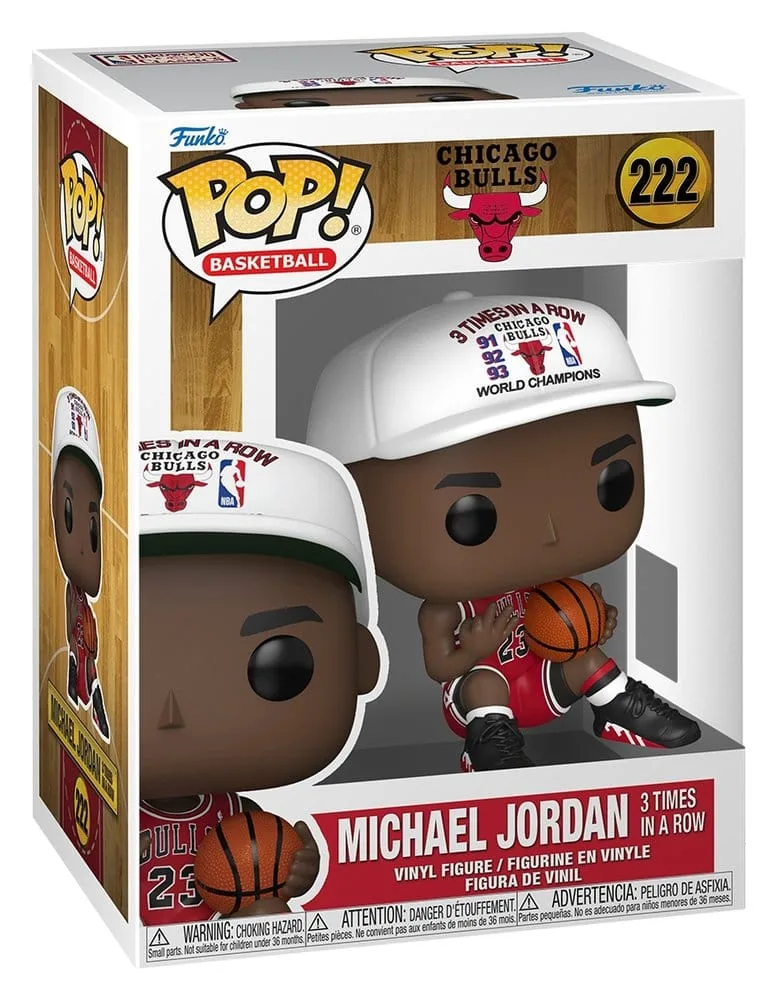 NBA Vinyl Figure – Michael Jordan 3 Times in a Row Funko Pop 9 cm 2