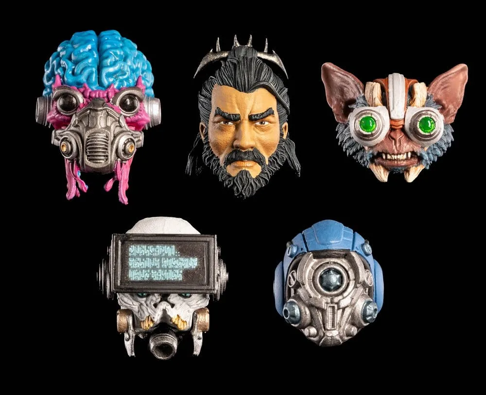Cosmic Legions Action Figure Accessories – Heads Pack