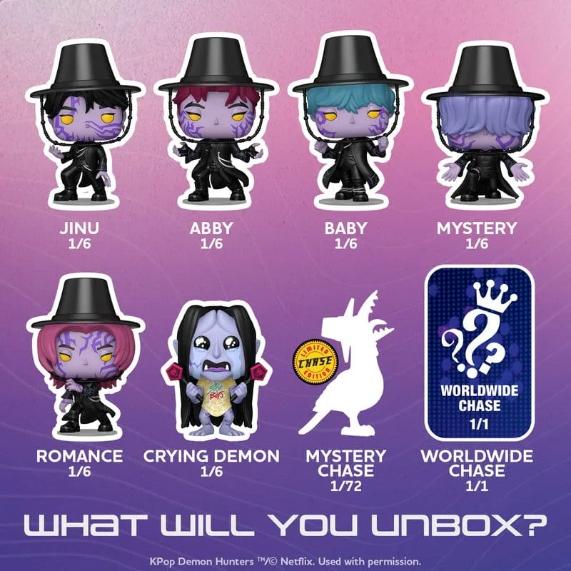 KPop Demon Hunters POP! Figures – Mystery Blind Box Assortment of 6 3