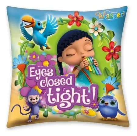 Wissper Cushion – Eyes Closed Tight 40 x 40 cm