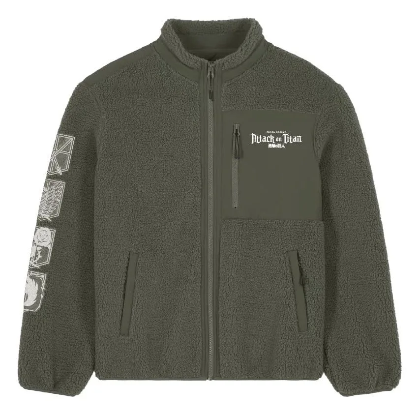 Attack on Titan Sherpa Jacket – Logo XXL 2