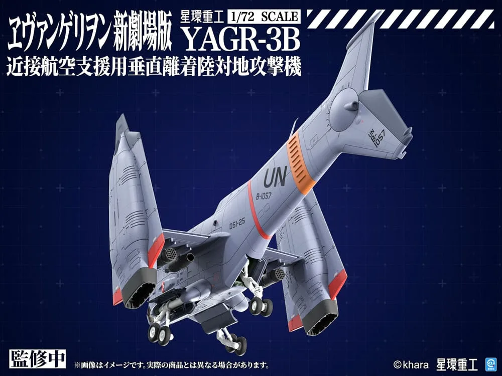 Evangelion Modelbouwset – YAGR-3B UNAF VTOL 1/72 14 cm 5