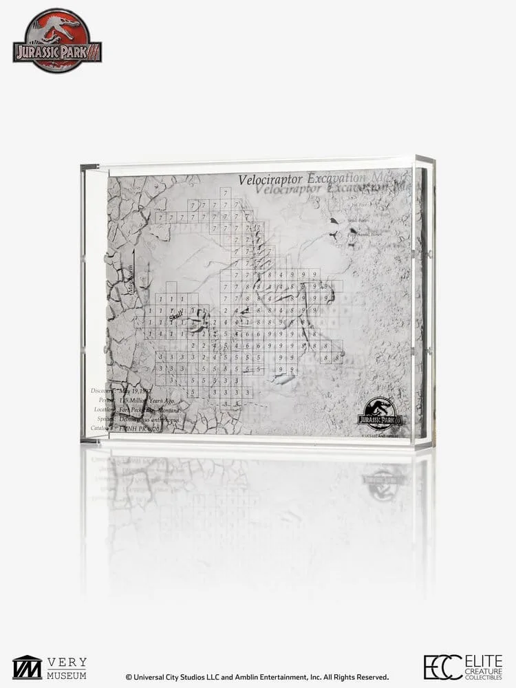 Jurassic Park III Excavation Map – Velociraptor 27 cm 7