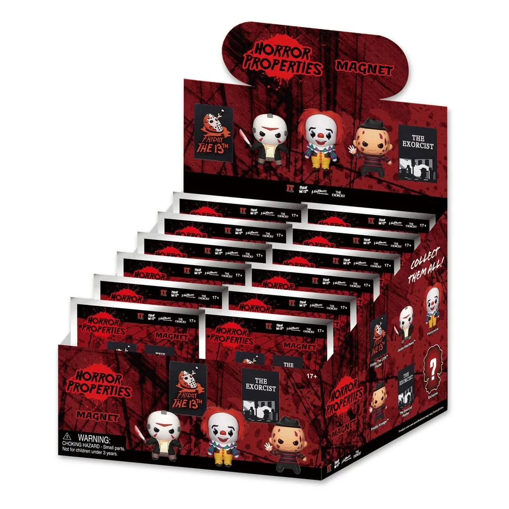 Warner Brothers 3D Magnets – Horror Series 1 Display of 12 2