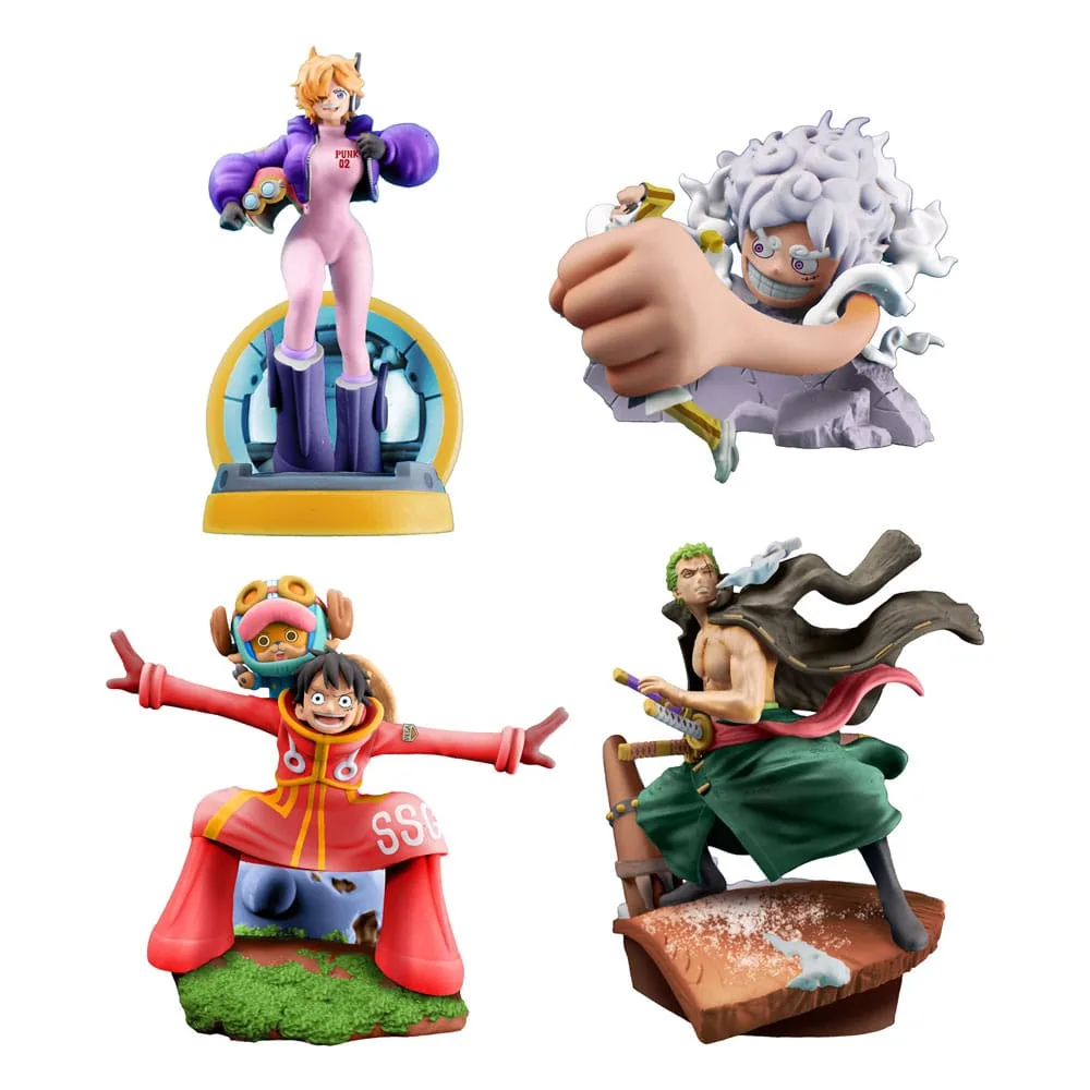 One Piece Mini Statue Set – Petitrama Logbox Re Birth Egghead 9 cm