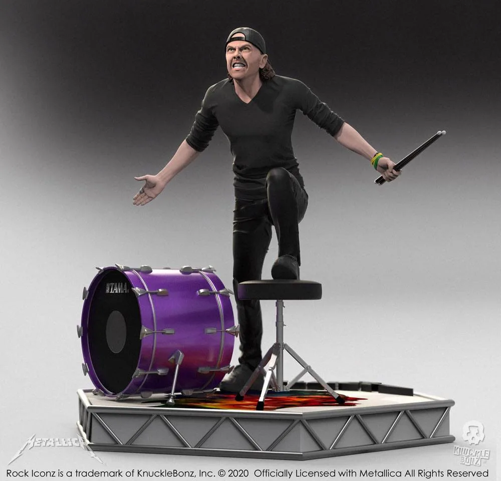 Metallica Rock Iconz Statue – Lars Ulrich Limited Edition 22 cm 6