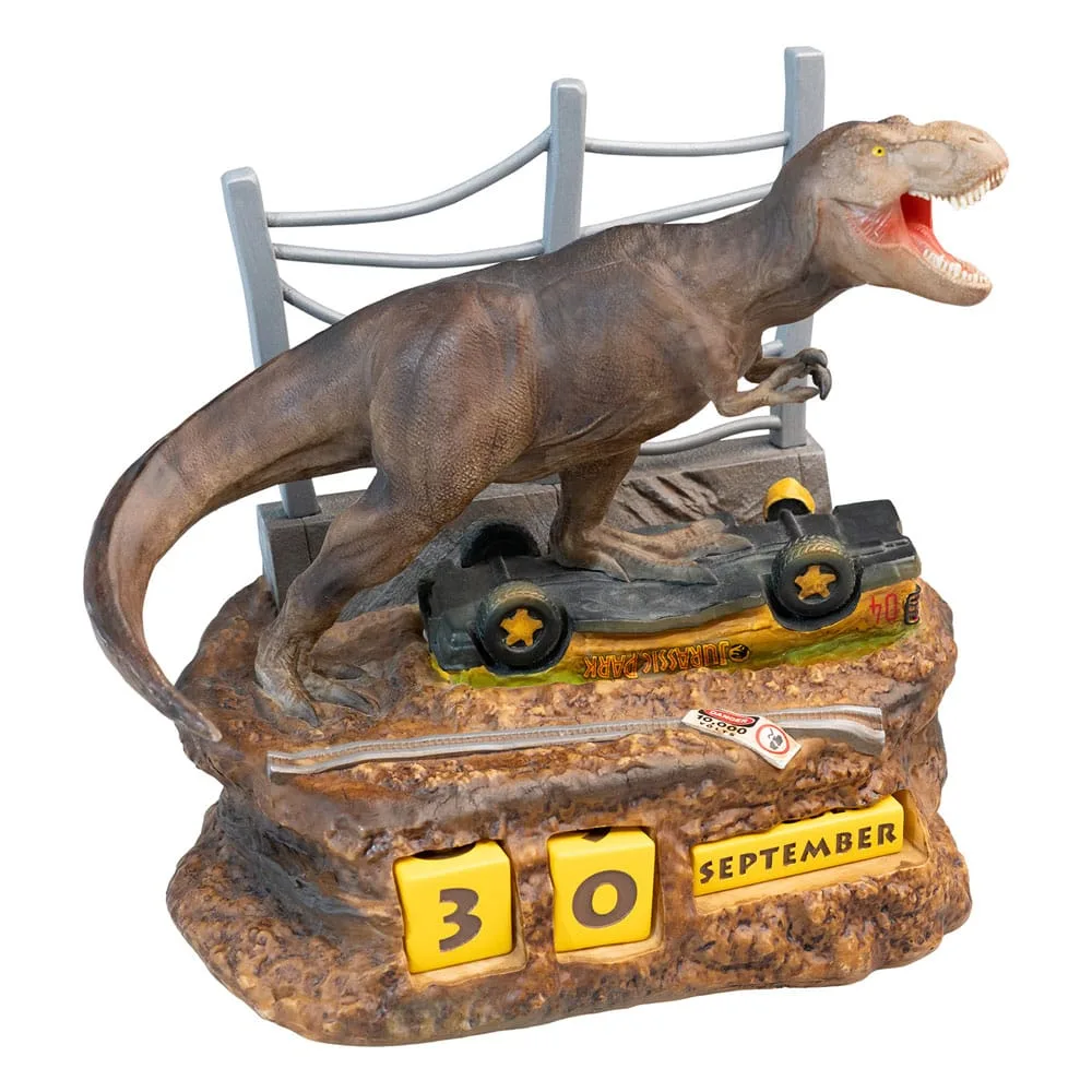 Jurassic Park Perpetual Calendar – 3D Resin 12 x 17 x 17 cm