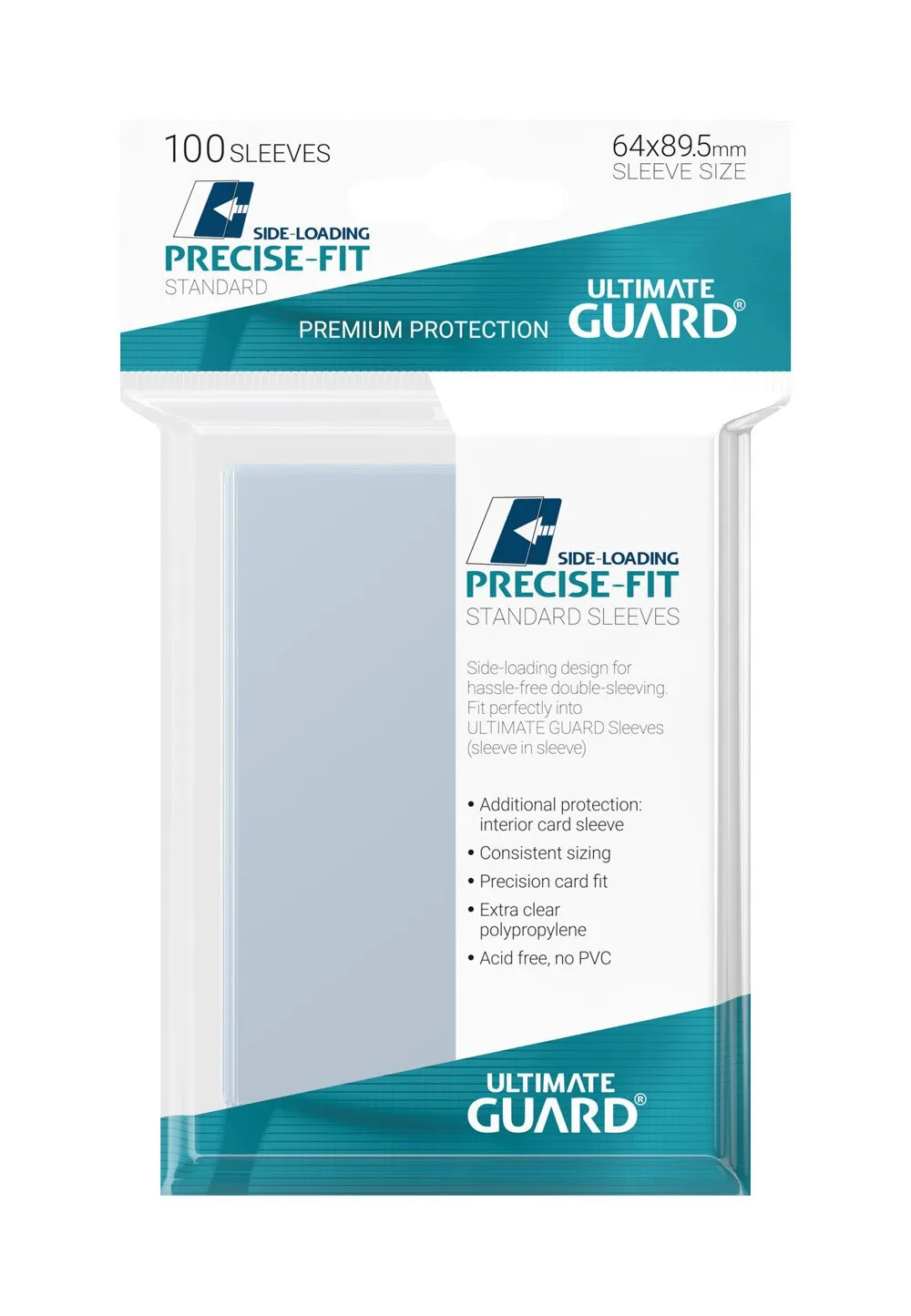 Ultimate Guard Inner Sleeves – Precise-Fit Side-Loading 64 x 89 mm