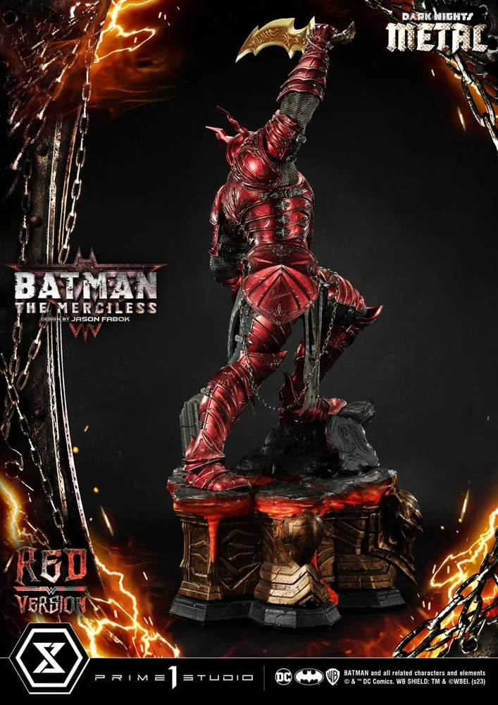 Dark Nights Metal Statue – The Merciless Red Version 111 cm 9