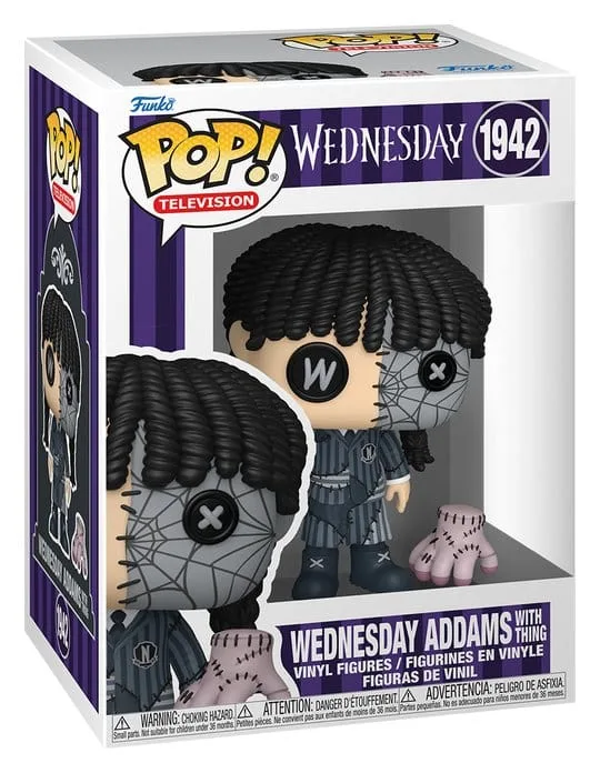 Wednesday Vinyl Figure – Funko Pop Patchwork with Thing 9 cm 2