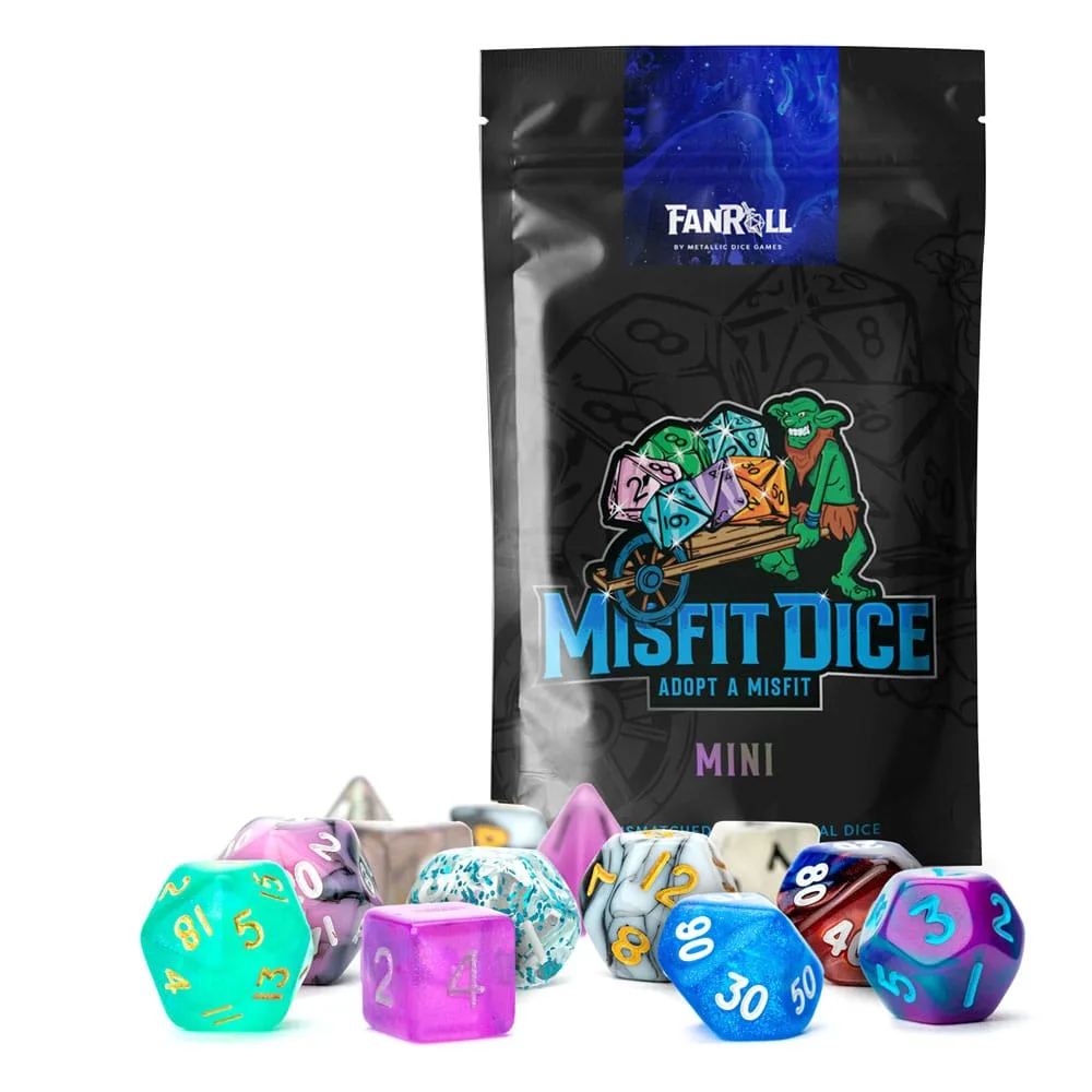 Misfit Dice Blind Bag Display – 12 Mini Double-Set Packs