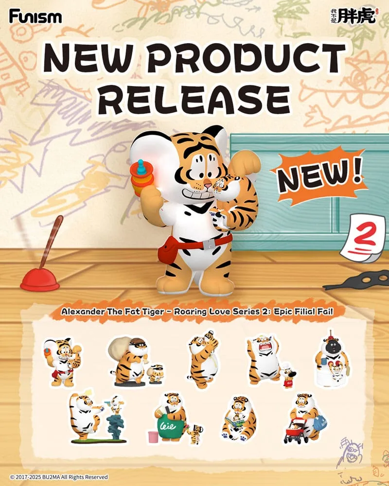 Alexander the Fat Tiger Mini Figures – Roaring Love Series 2