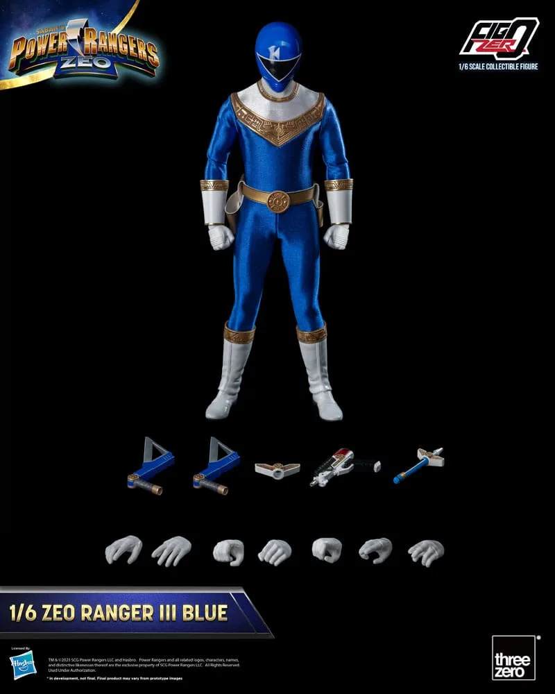 Power Rangers Zeo Action Figure – FigZero Blue III 1/6 30.7 cm 2