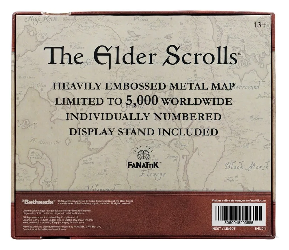 The Elder Scrolls Metal Map Replica – Tamriel 15 x 13 cm 5