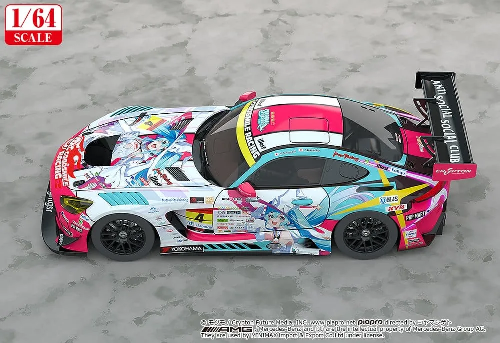 Hatsune Miku GT Project Model Car – AMG 2024 Opening 1/64 7 cm 4