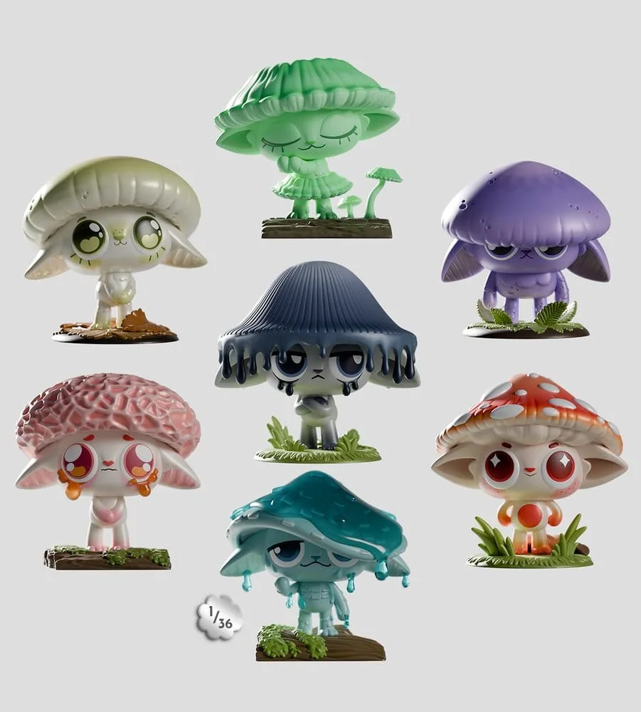 Capkins Mini Figures – Series 1 Blind Box Display of 6 7 cm