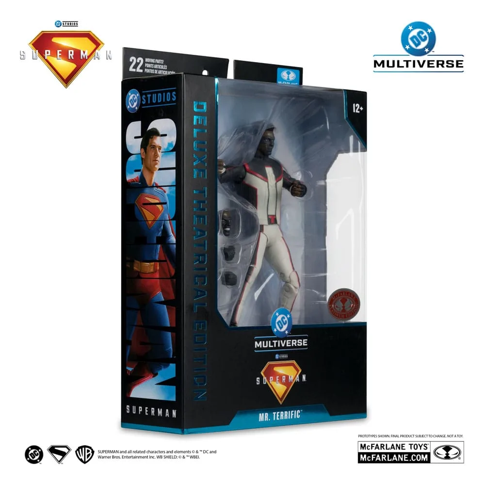 Superman 2025 Action Figure – Mr. Terrific Red Platinum 18 cm 8