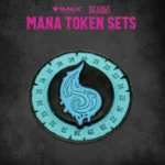 Magic the Gathering Dice and Token Pack – Blue Mana 5