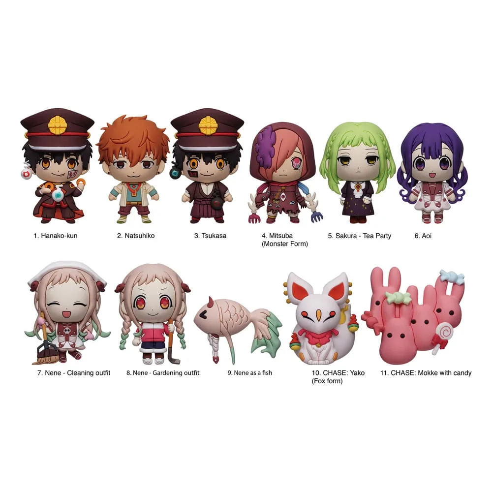 Toilet-Bound Hanako-kun Bag Clips – Series 2 Display of 24