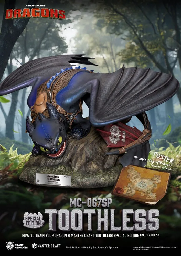 How to Train Your Dragon 2 Statue – Master Craft Toothless 38 cm