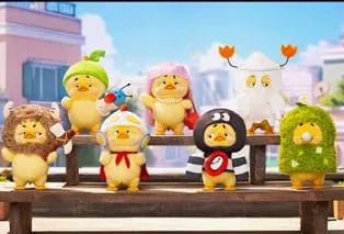 Upset Duck Blind Box Figures – Born This Way Display of 6 16–17 cm