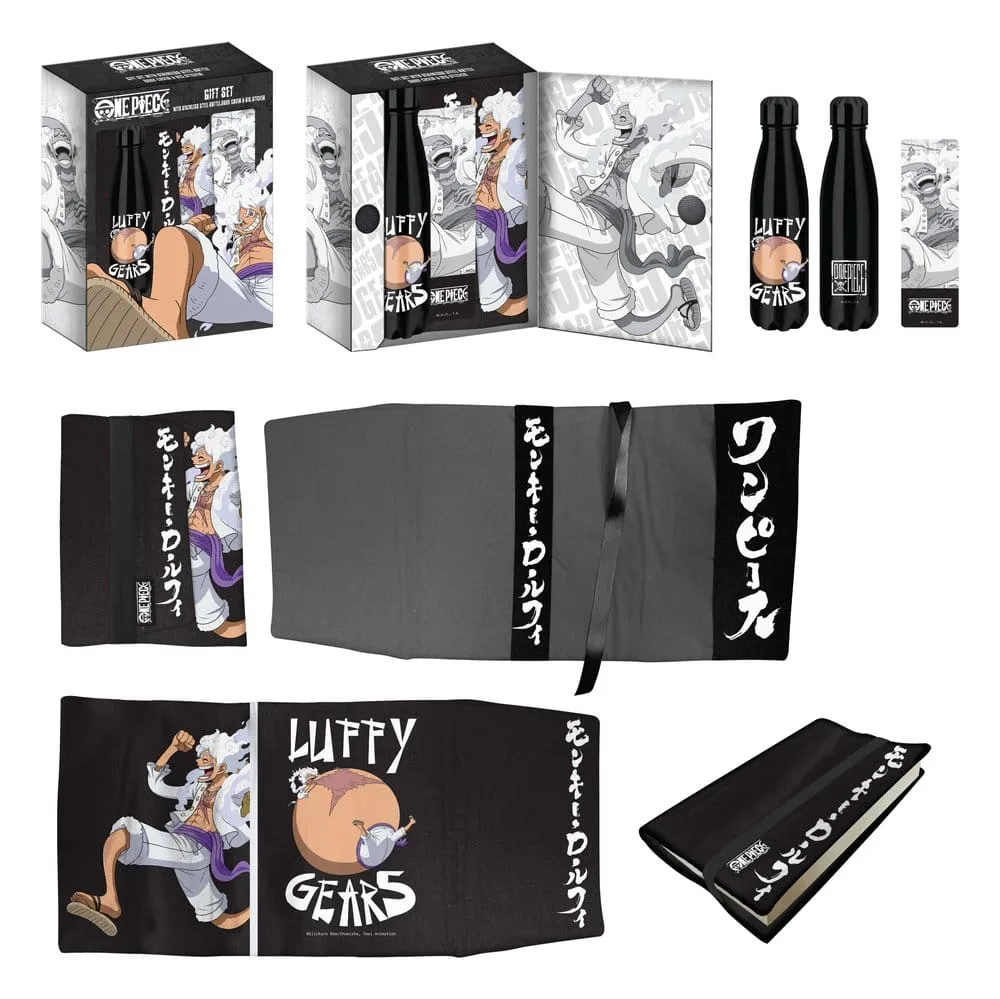One Piece Gift Set – Luffy Gears Steel Bottle and Accessories