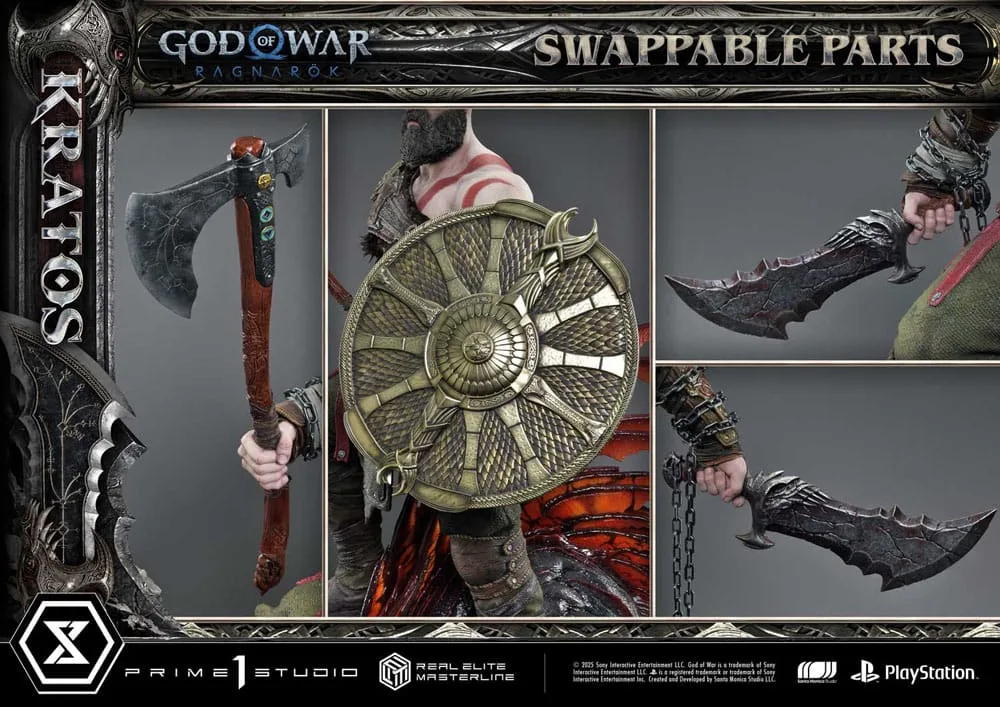 God of War Ragnarok Statue – Kratos Ultimate 1/3 Scale 95 cm 6