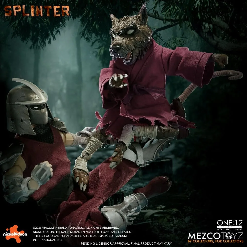 TMNT Action Figure – One:12 Collective Splinter 17 cm 7