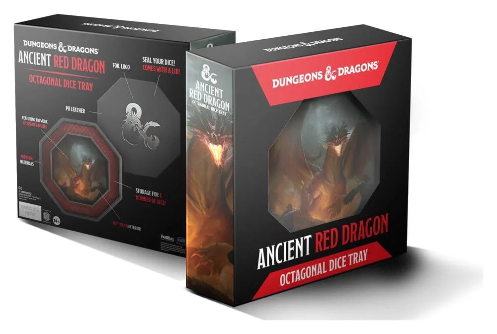 Dungeons & Dragons Dice Tray – Ancient Red Dragon with Storage 2