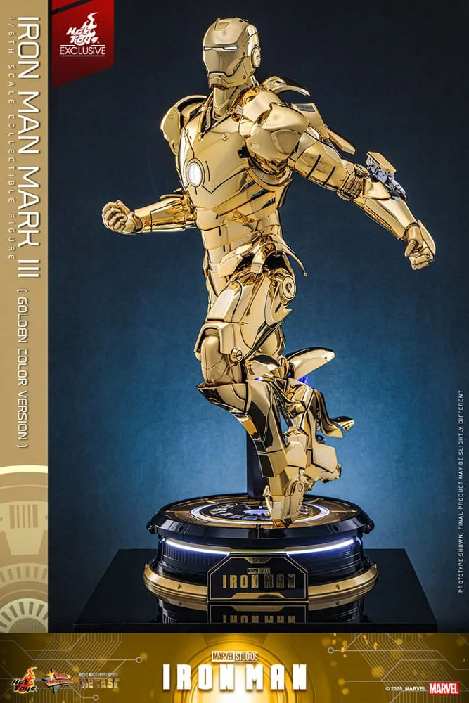 Iron Man Action Figure – Mark III Gold Version 1/6 33 cm 13