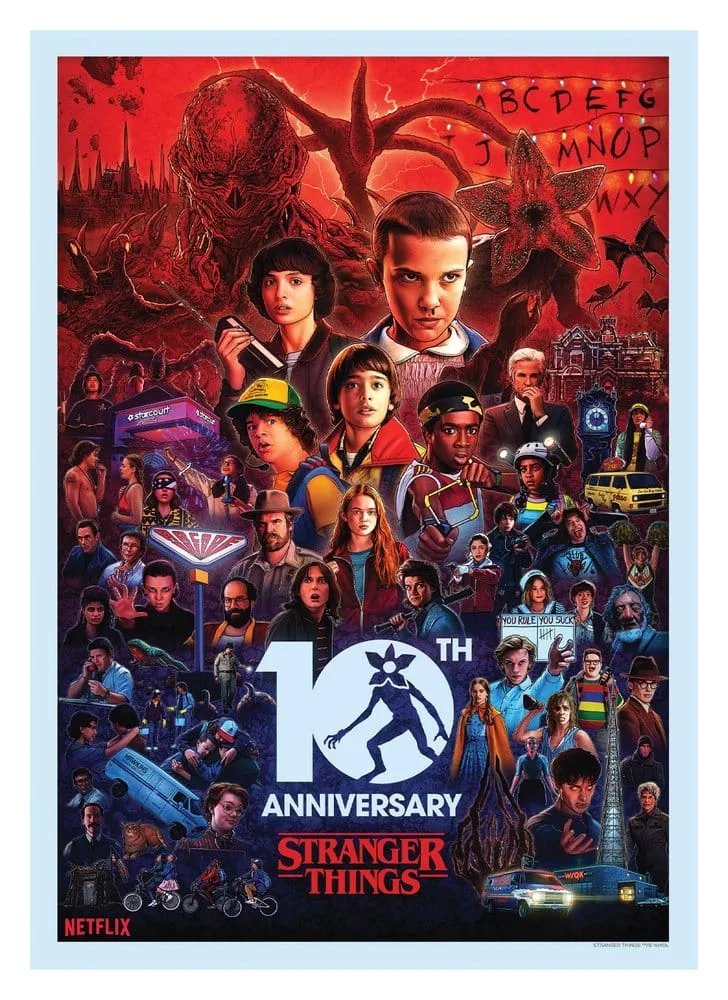 Stranger Things Art Print – 10th Anniversary 21 x 42 cm