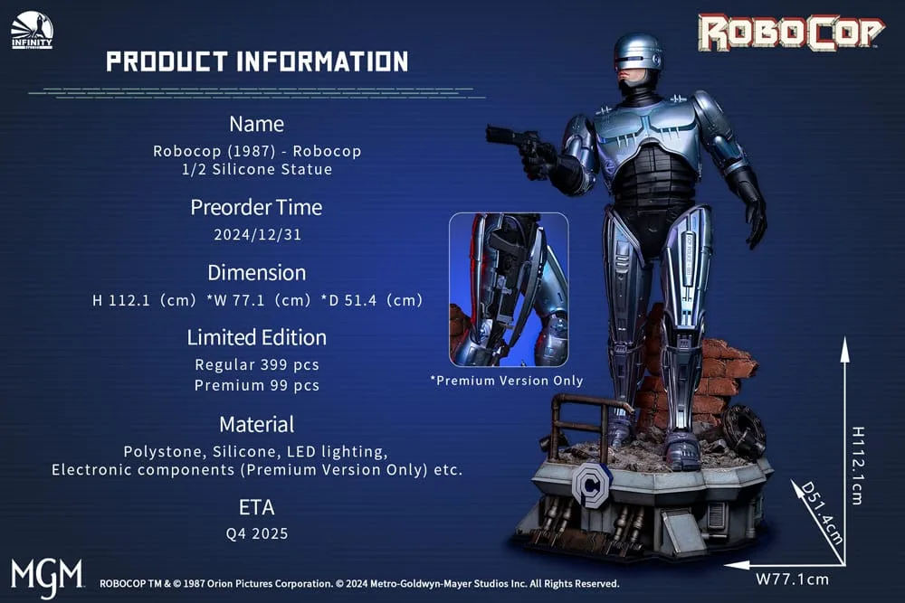 RoboCop 1987 Statue – Infinity Studio 1/2 Scale 112 cm 8