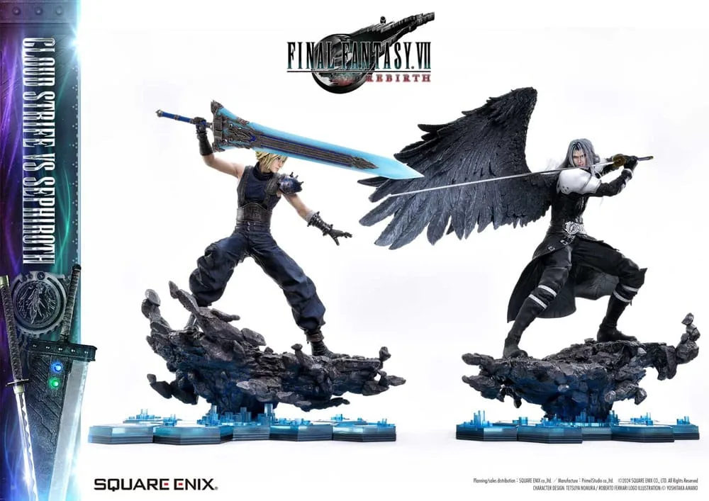 Final Fantasy VII Rebirth Statue Pair – Cloud vs Sephiroth 69 cm 4