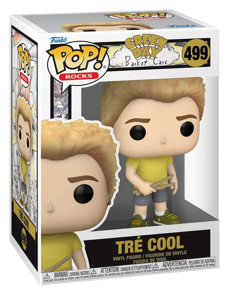 Green Day Vinyl Figure – POP Rocks Tré Cool Basket Case 9 cm 2