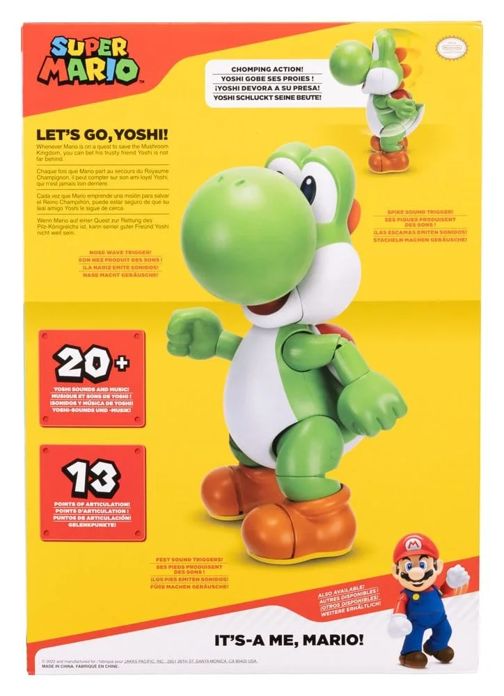 Super Mario Talking Action Figure – Let’s Go Yoshi 36 cm 6