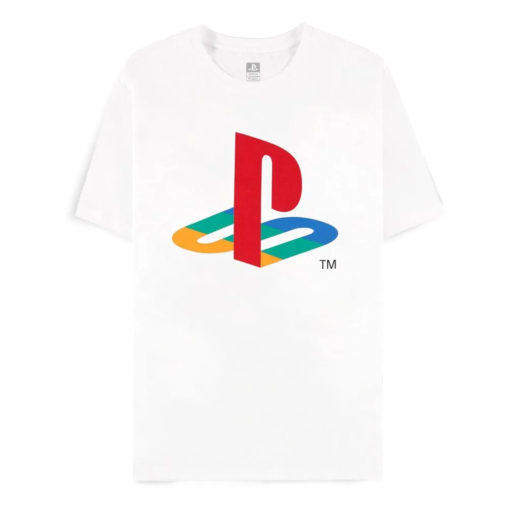 PlayStation T-Shirt – White Logo Size S