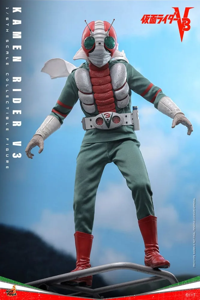 Kamen Rider Actionfigur – V3 mit LED-Augen 1:6 30 cm 8