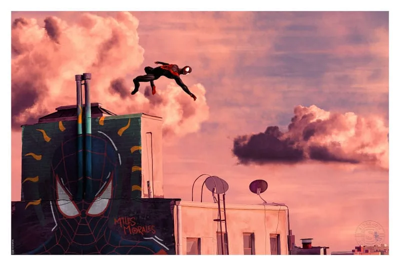 Spider-Man Art Print – Miles Morales Unframed 30 x 46 cm