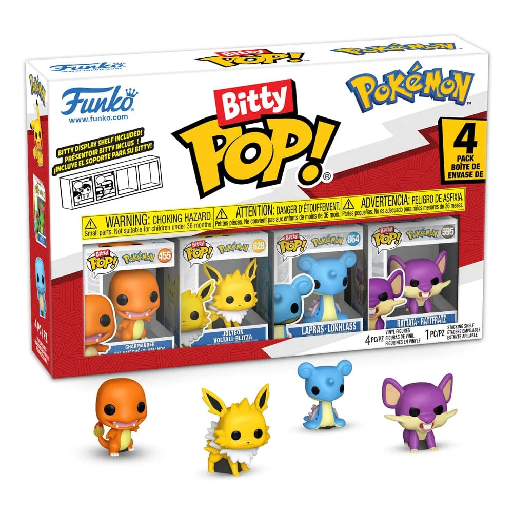 Pokémon Vinyl Figures – Bitty Pop Series 2 4-Pack 2 cm