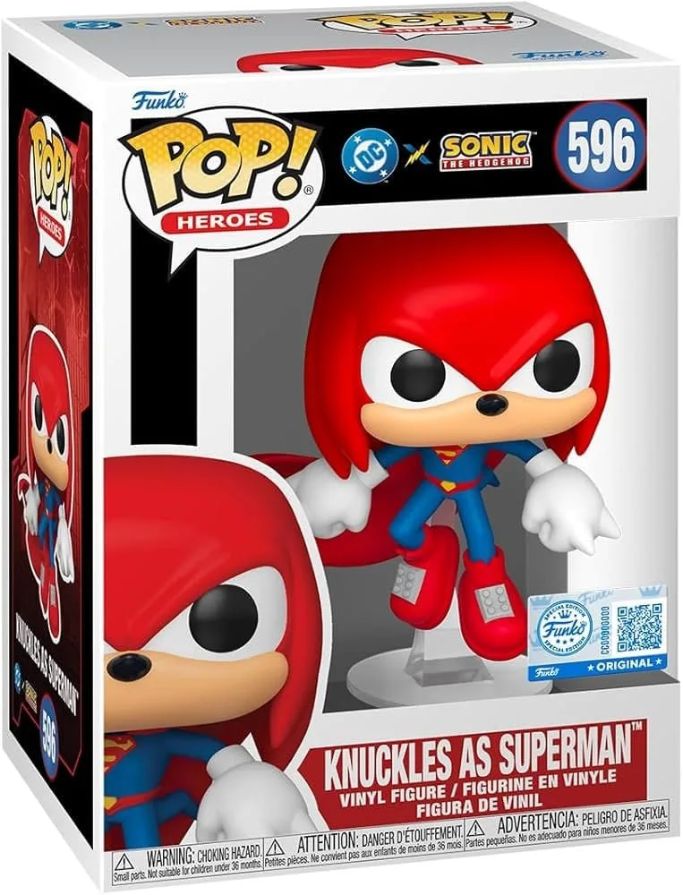 DC x Sonic Funko Pop! – Knuckles als Superman 9 cm 2